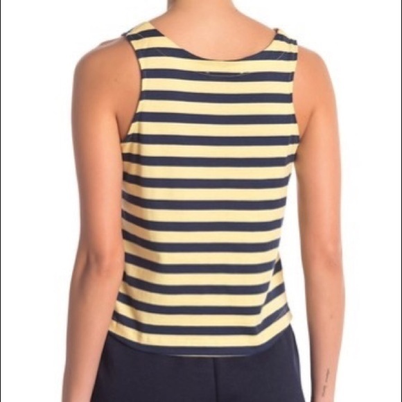 Frame Striped Lace-Up Tank Top - Picture 2 of 7